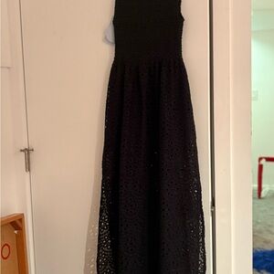 Hill House Black Textured Dress